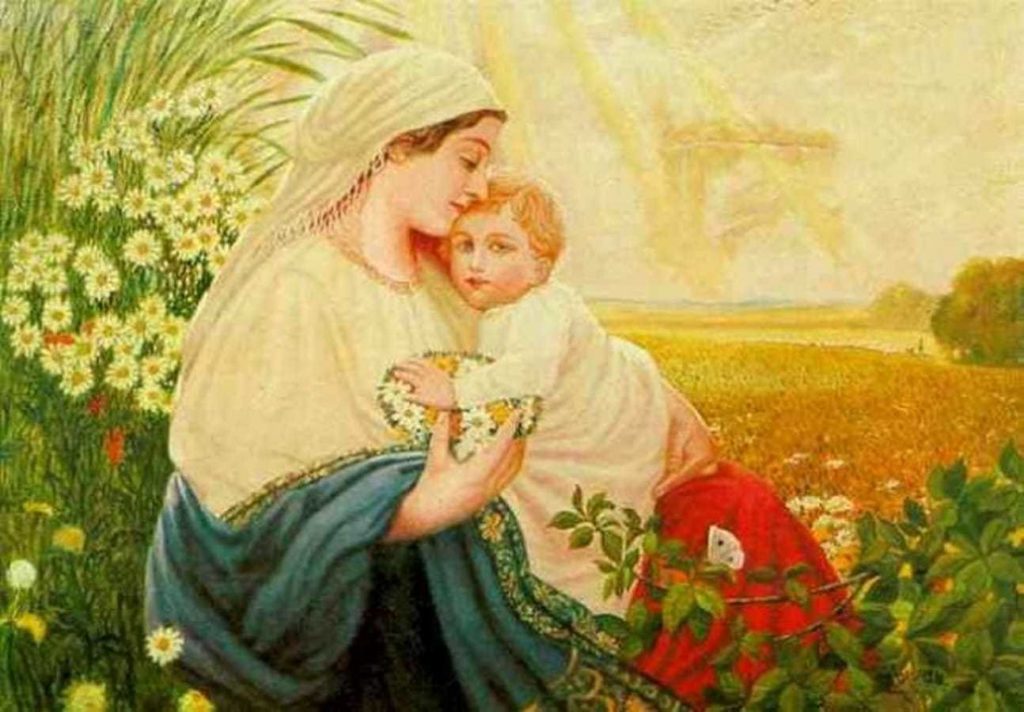 Mother Mary with Jesus Christ  (Painted by Adolf Hitler 1913